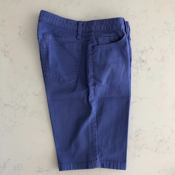 Lee Riders by Lee Casual Mid Rise Bermuda 5 Pocket Denim Jean Shorts Blue Sz 6 - Picture 5 of 8